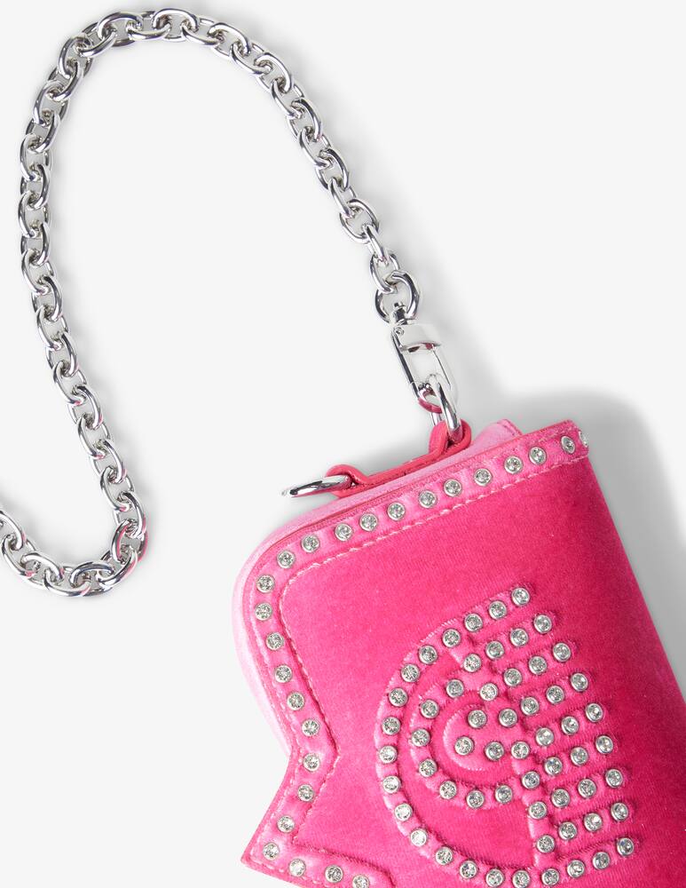 rinascente Chiara Ferragni Borsa a tracolla in velluto Eye  - Rosa
