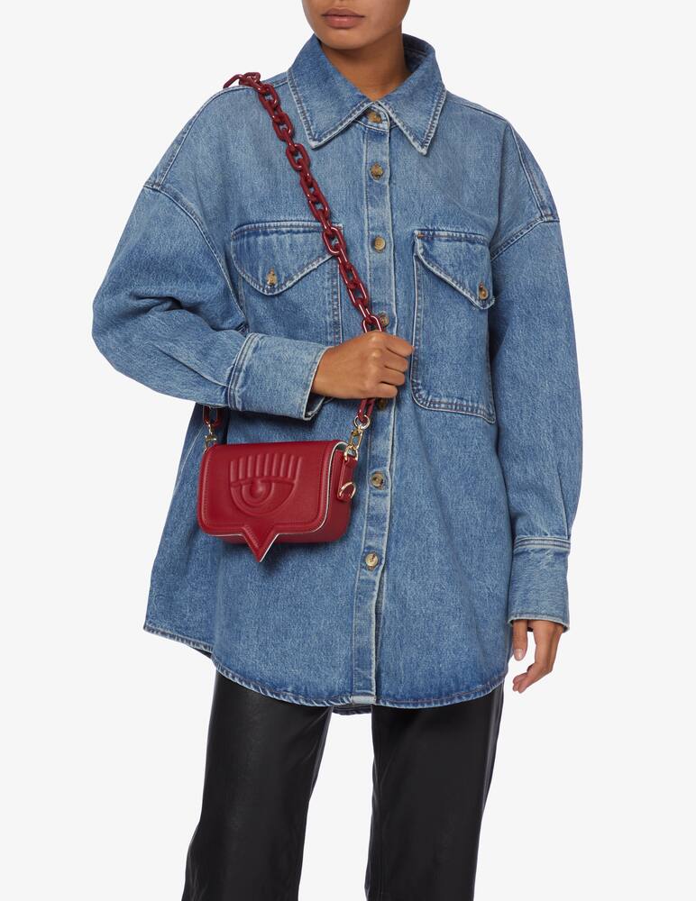 rinascente Chiara Ferragni Eye M smooth crossbody bag - Red