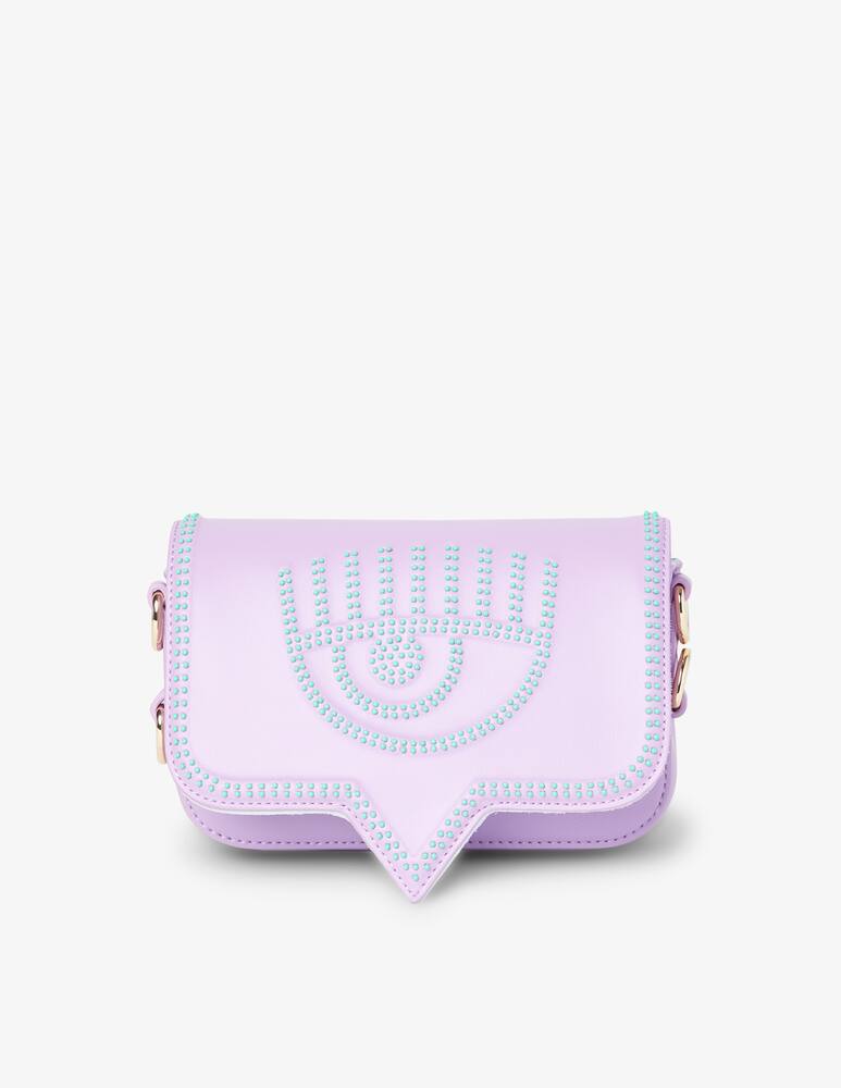 rinascente Chiara Ferragni Eye M studs crossbody bag - Lilac