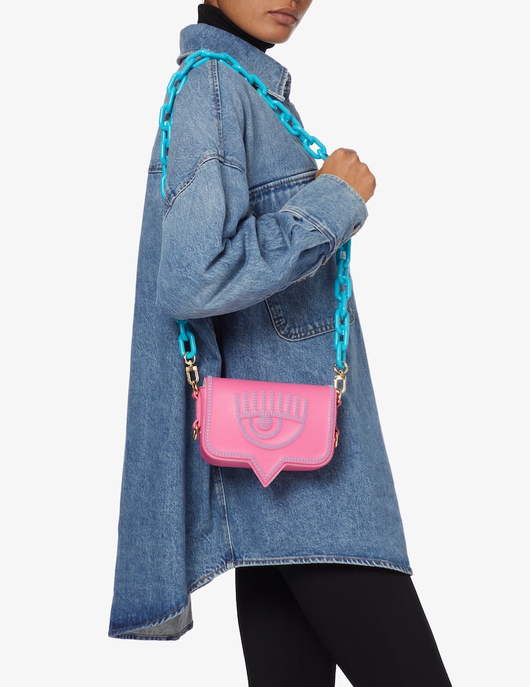 rinascente Chiara Ferragni Eye M studs crossbody bag - Pink