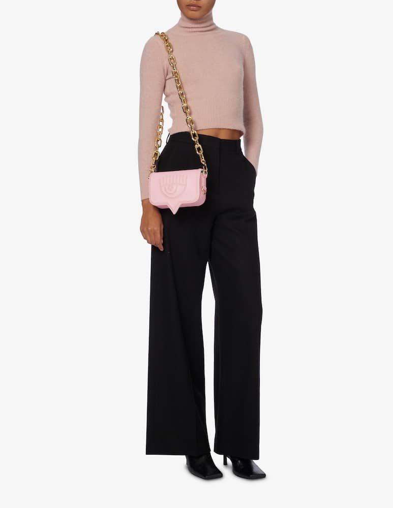 rinascente Chiara Ferragni Eye M studs crossbody bag - Pink