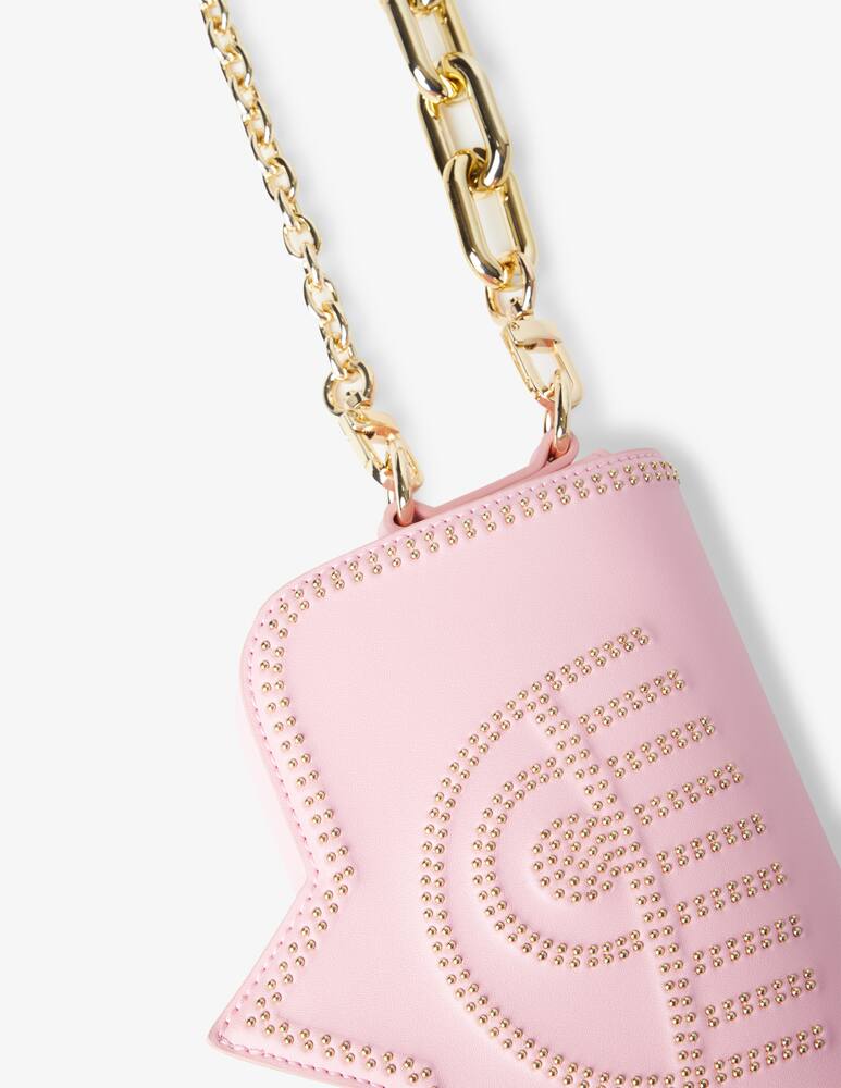 rinascente Chiara Ferragni Eye M studs crossbody bag - Pink