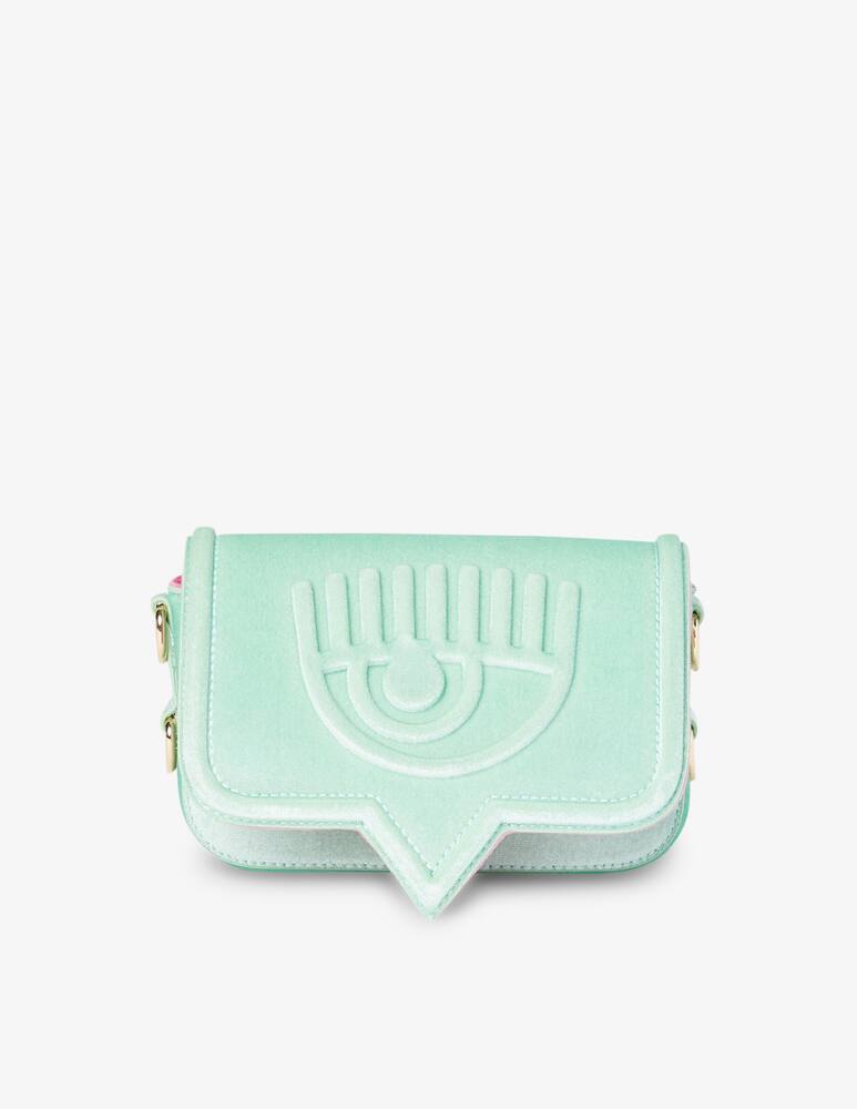 rinascente Chiara Ferragni Borsa M in velutto Eye - Verde