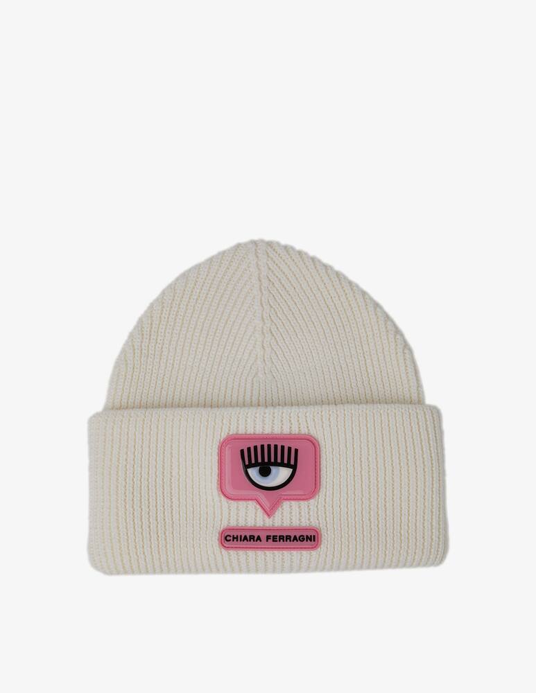 Chiara Ferragni Eye tag beanie - White - picture 2 Chiara Ferragni Eye tag beanie - White - picture 2