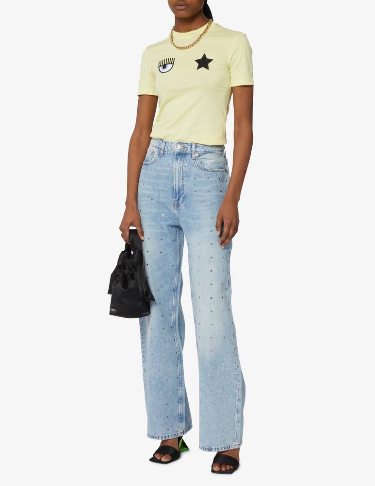 rinascente Chiara Ferragni T-shirt in cotone - Giallo