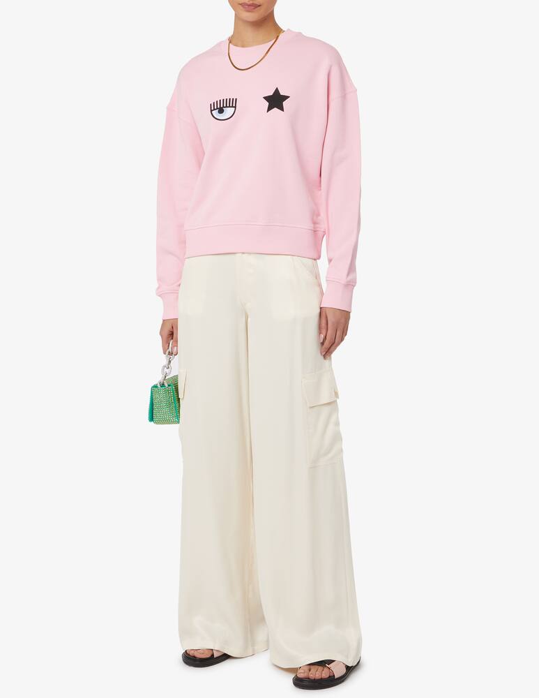 rinascente Chiara Ferragni Felpa girocollo in cotone