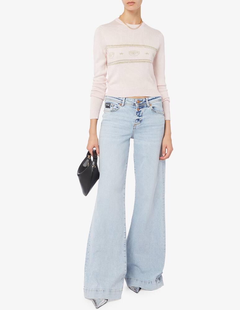 rinascente Chiara Ferragni Logomania lurex knit