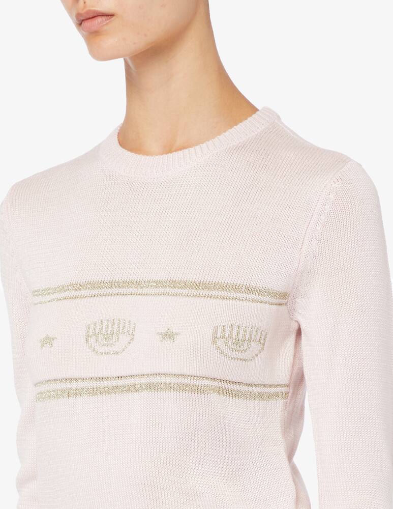 rinascente Chiara Ferragni Logomania lurex knit