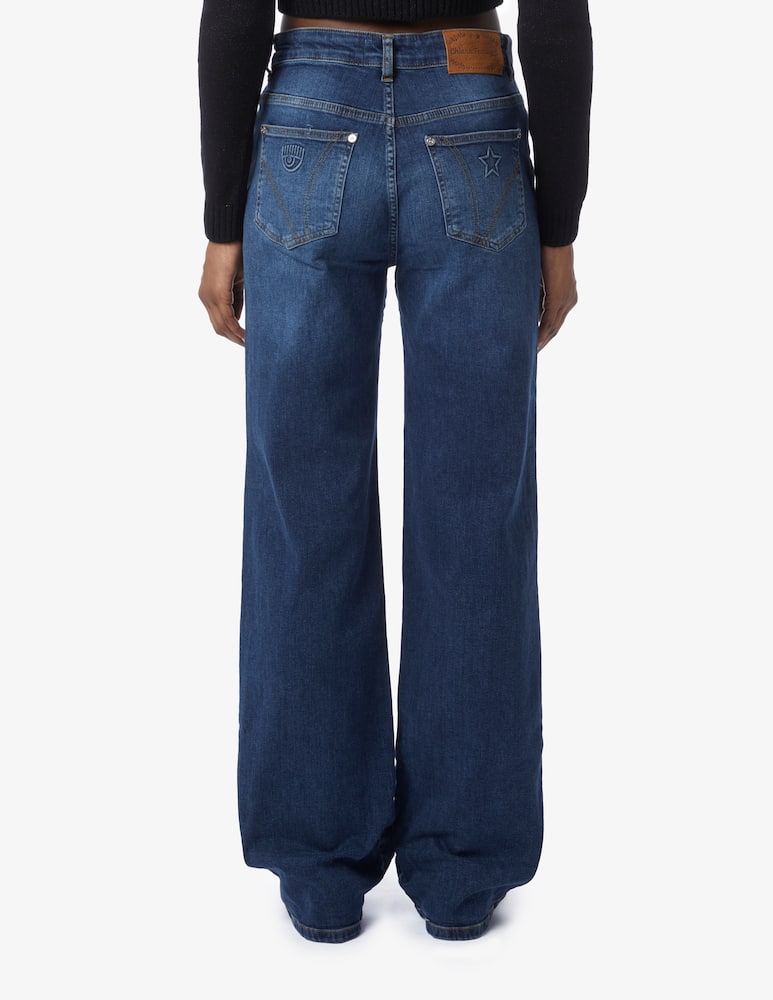 Chiara Ferragni Jeans a vita alta flare stretch flare - immagine 3 Chiara Ferragni Jeans a vita alta flare stretch flare - immagine 3