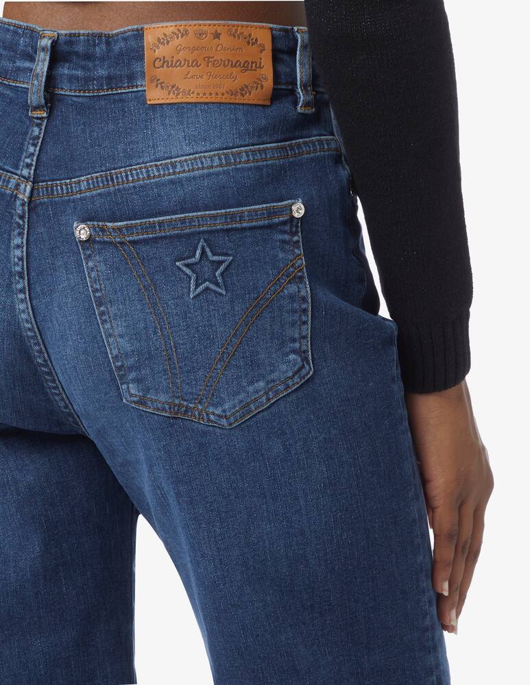 Chiara Ferragni Jeans a vita alta flare stretch flare - immagine 4 Chiara Ferragni Jeans a vita alta flare stretch flare - immagine 4