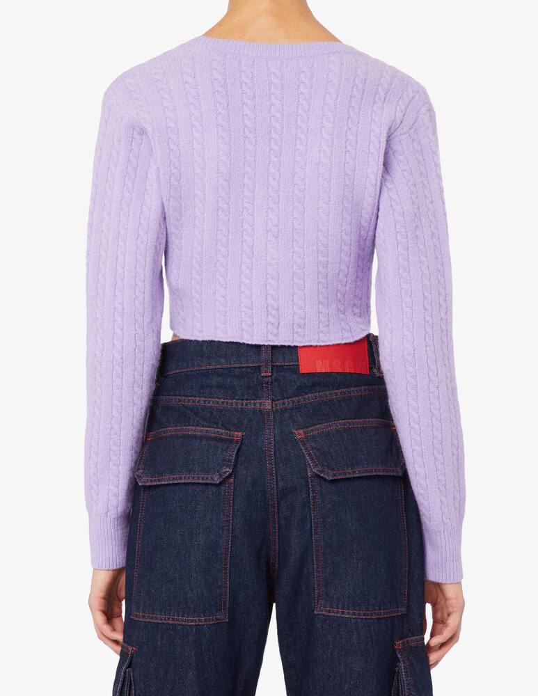 rinascente Chiara Ferragni Cardigan crop treccia