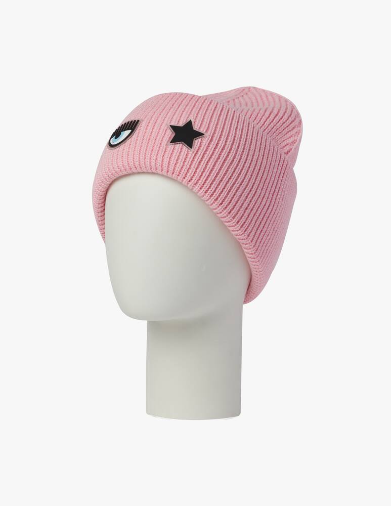 Chiara Ferragni Eyelike wool blend beanie - picture 1 Chiara Ferragni Eyelike wool blend beanie - picture 1