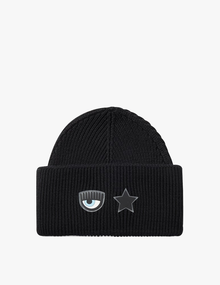 rinascente Chiara Ferragni Eyelike wool blend beanie