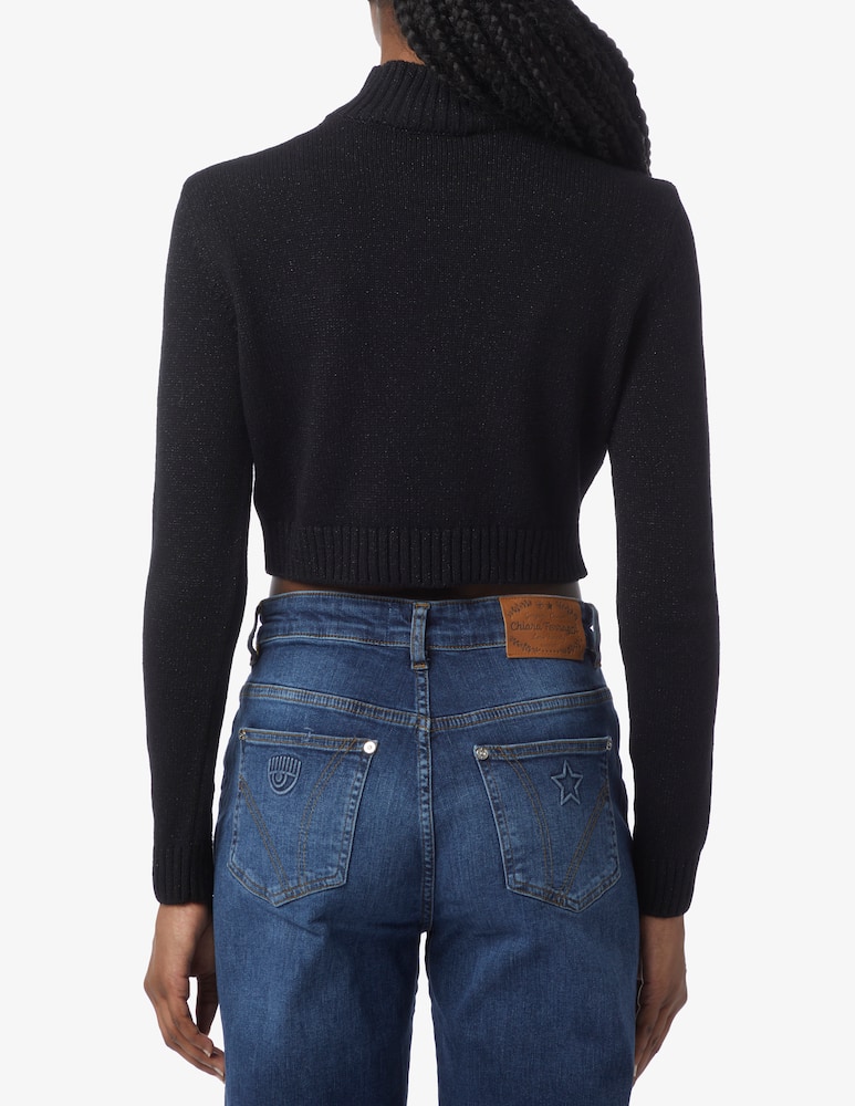 Chiara Ferragni Top crop micrologo - immagine 3 Chiara Ferragni Top crop micrologo - immagine 3