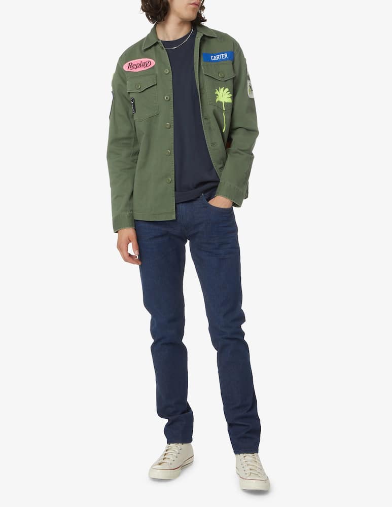 rinascente Replay Maglietta manica corta taschino - blu