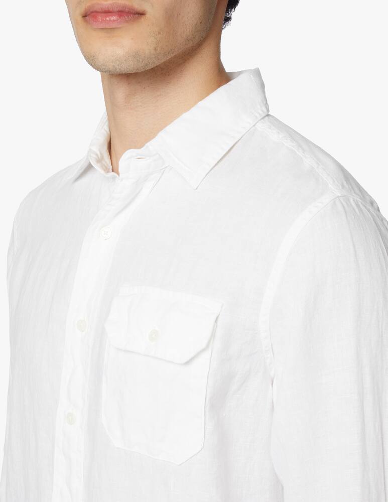 rinascente Replay Linen long sleeve shirt - white