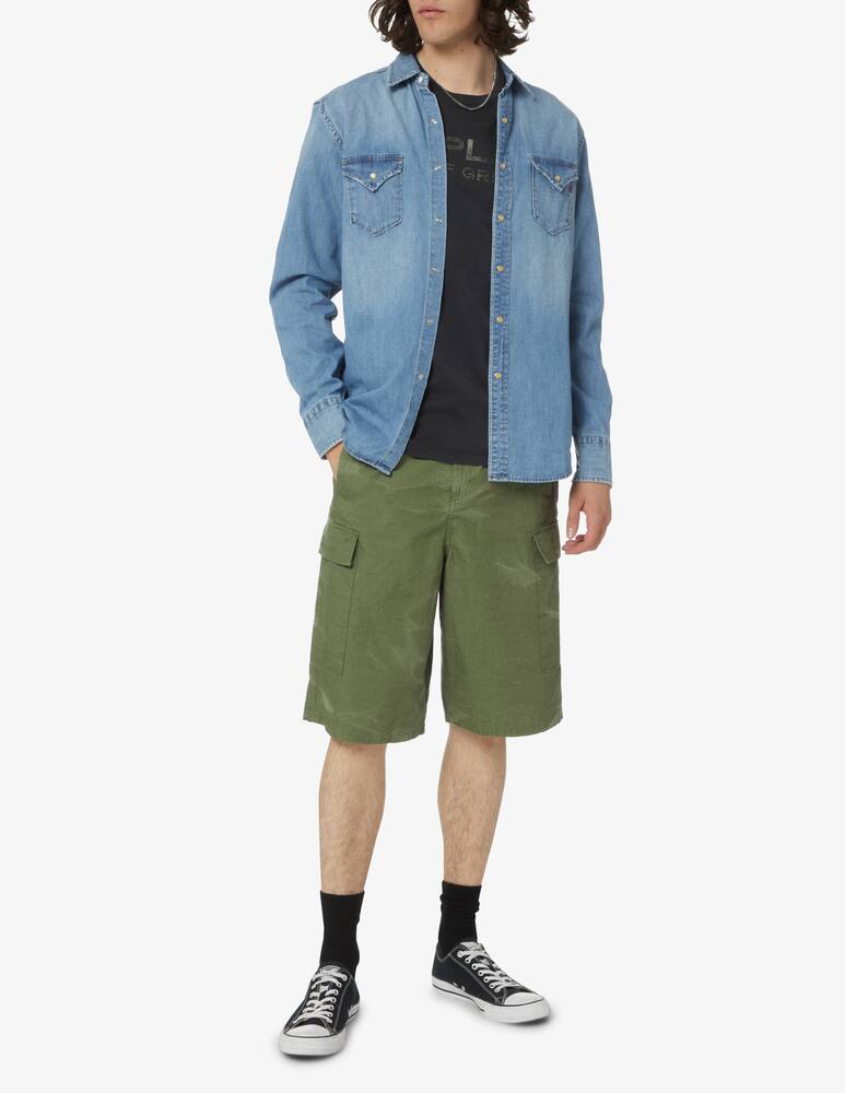 rinascente Replay Vintage denim long sleeve shirt - blue