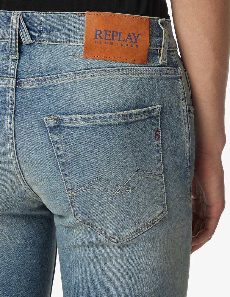rinascente Replay Jeans slim tapered mickym ctn bio - blu