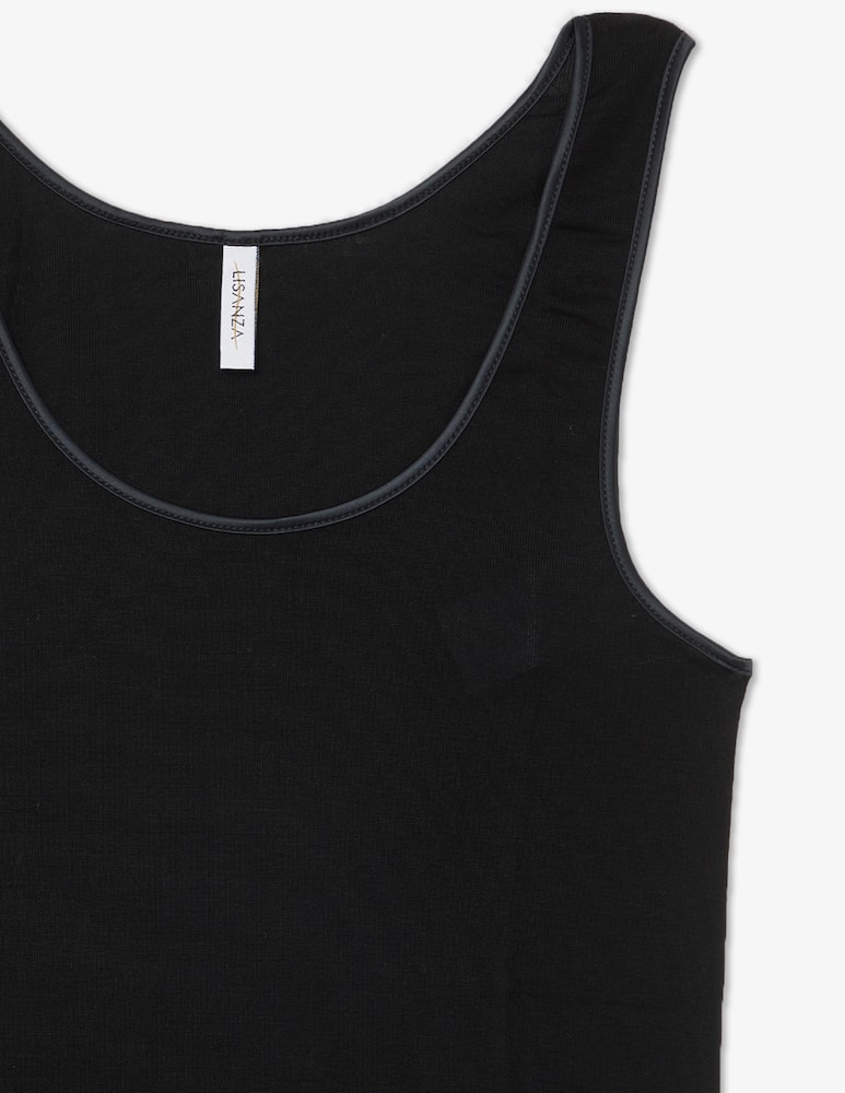 rinascente Lisanza Wide shoulder tank top crewneck