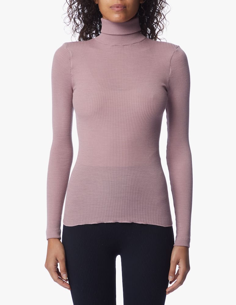 rinascente Lisanza Turtle-neck ribbed top