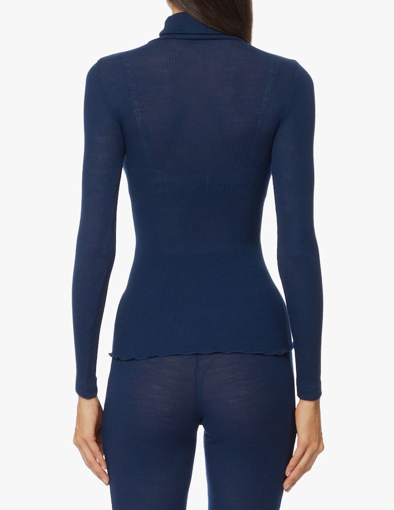 rinascente Lisanza Turtle-neck ribbed top