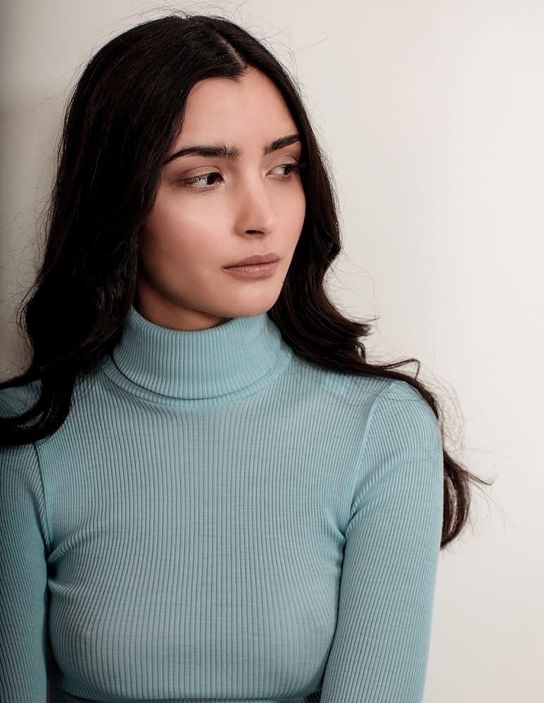 rinascente Lisanza Turtle-neck ribbed top