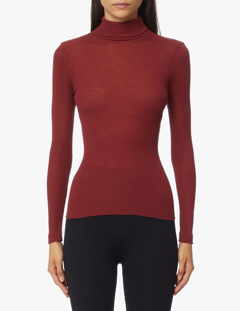 rinascente Lisanza Turtle-neck ribbed top