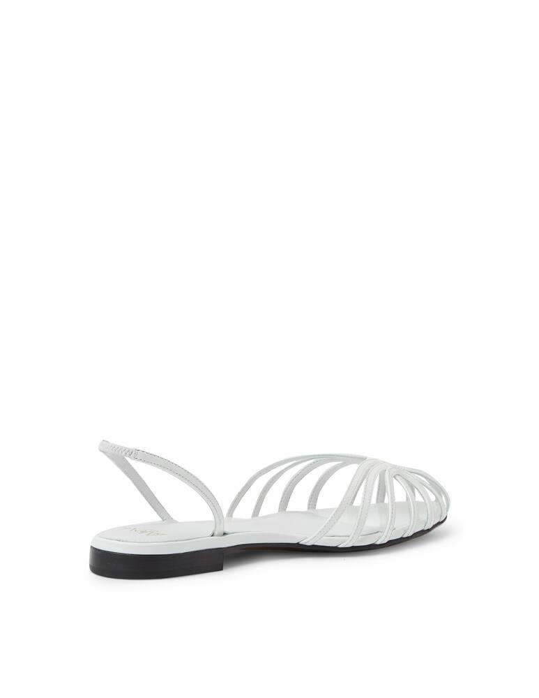 rinascente Alevì Sandali bassi in pelle verniciata Lia - bianco