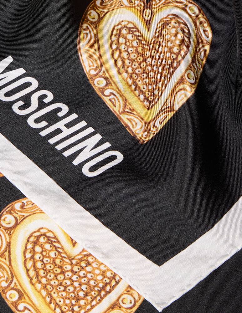 rinascente Moschino Chain motif silk scarf