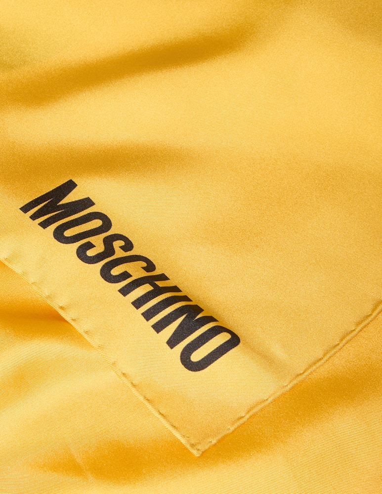 rinascente Moschino Smile silk square scarf