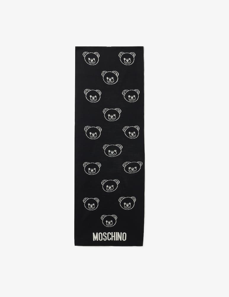 rinascente Moschino Sciarpa logo orsetti