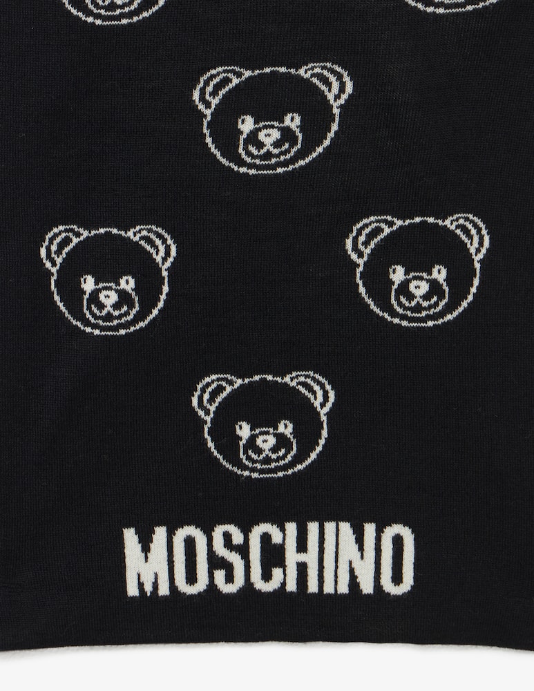 rinascente Moschino Sciarpa logo orsetti