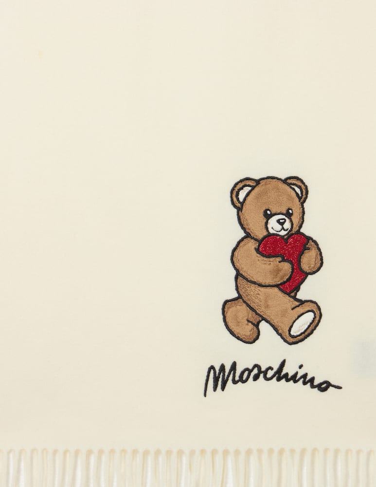 rinascente Moschino Sciarpa orso con cuore