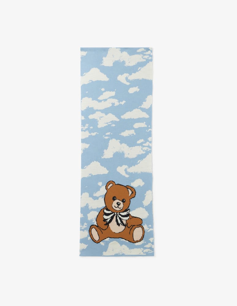 rinascente Moschino Sciarpa nuvole orso  30X185