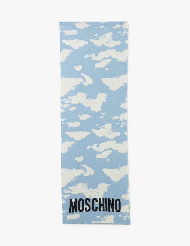 rinascente Moschino Sciarpa nuvole orso  30X185