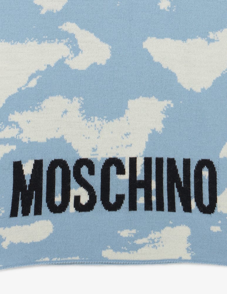 rinascente Moschino Sciarpa nuvole orso  30X185