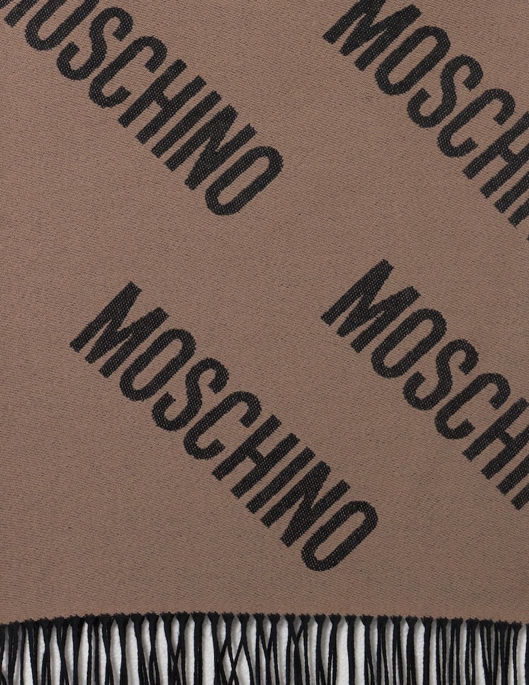 rinascente Moschino Sciarpa in lana con logo