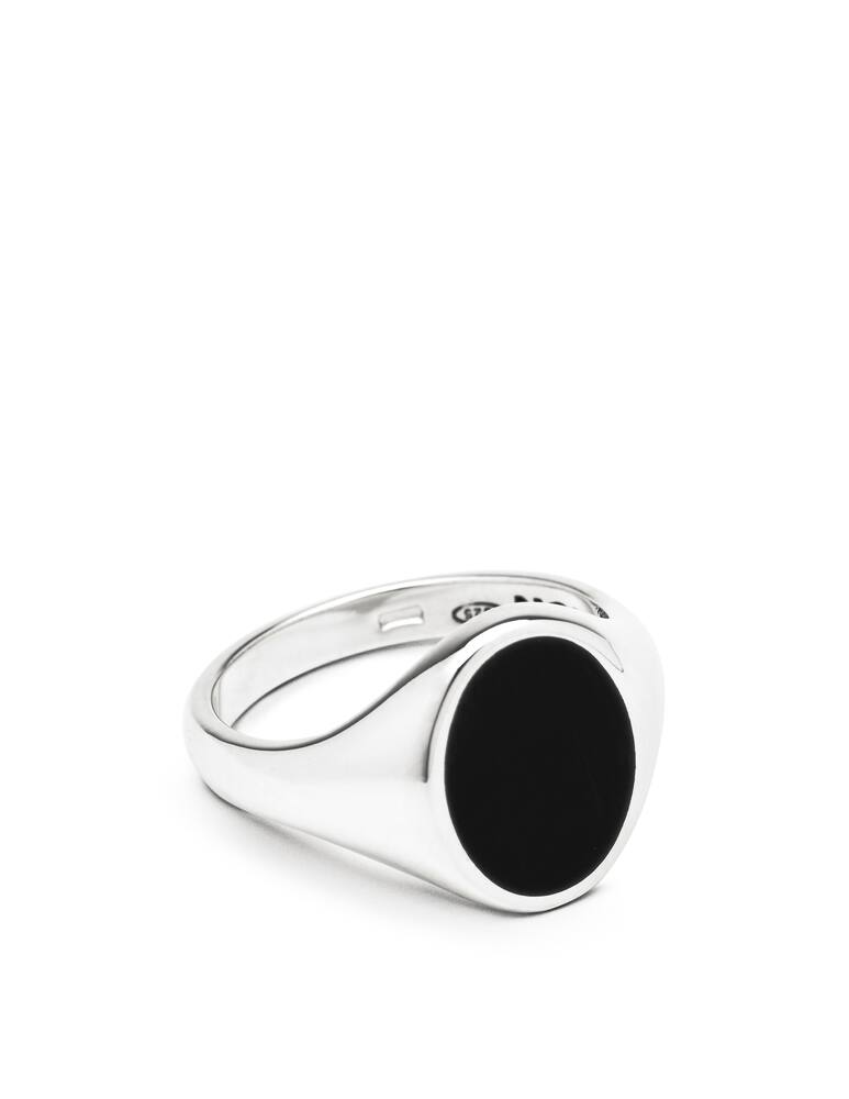 NOVE25 Black enamel oval chevalier - picture 2 NOVE25 Black enamel oval chevalier - picture 2