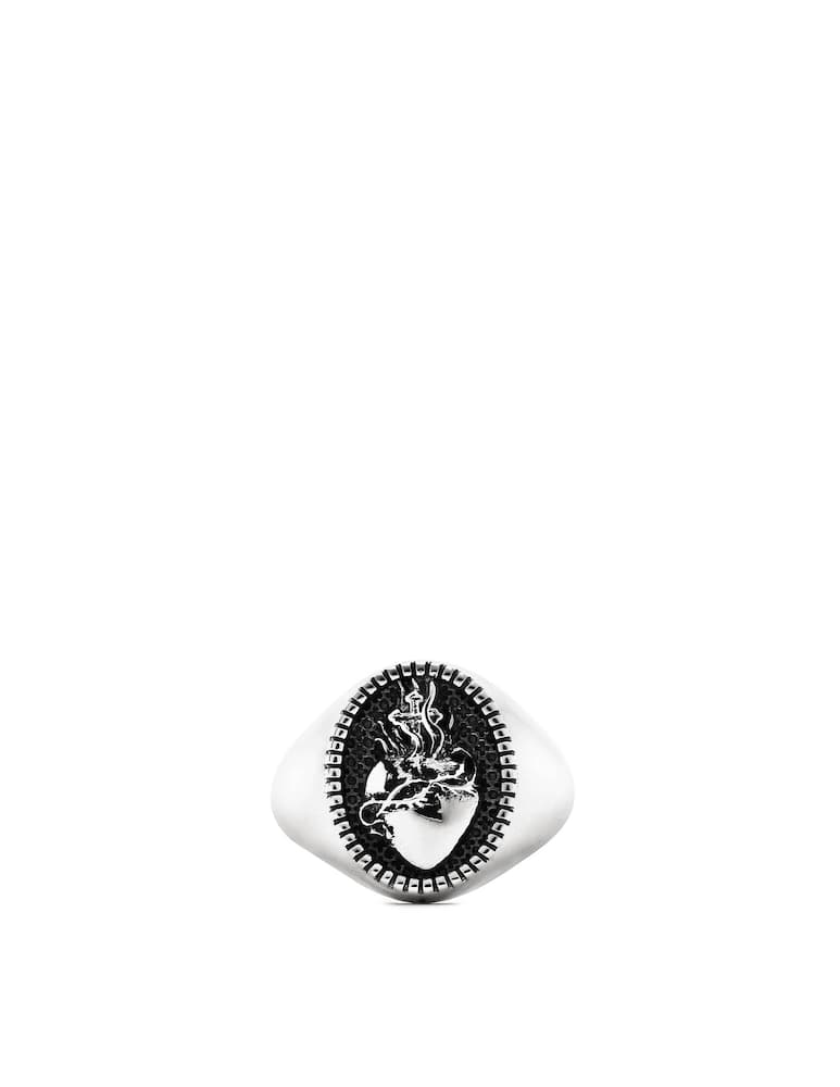 NOVE25 Holy heart signet ring - picture 1 NOVE25 Holy heart signet ring - picture 1