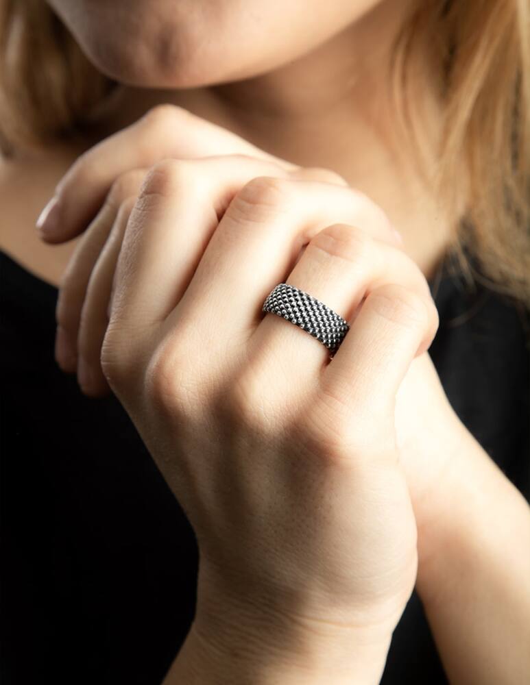 rinascente NOVE25 Fascia puntinata argentato