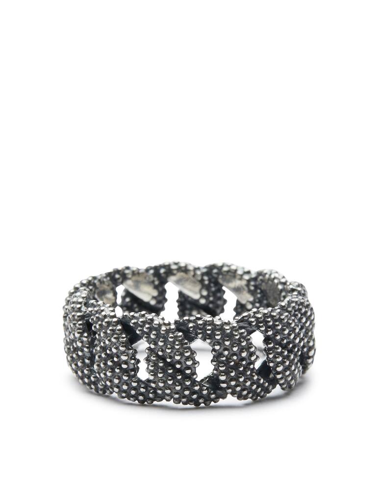 NOVE25 Small dotted curb ring - picture 1 NOVE25 Small dotted curb ring - picture 1