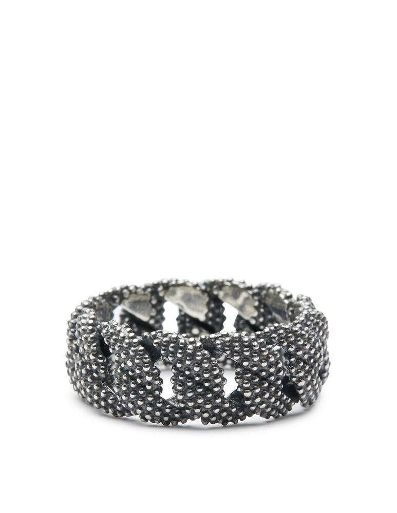 NOVE25 Small dotted curb ring - picture 2 NOVE25 Small dotted curb ring - picture 2