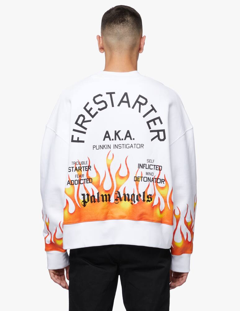 rinascente Palm Angels Firestarter crewneck sweatshirt