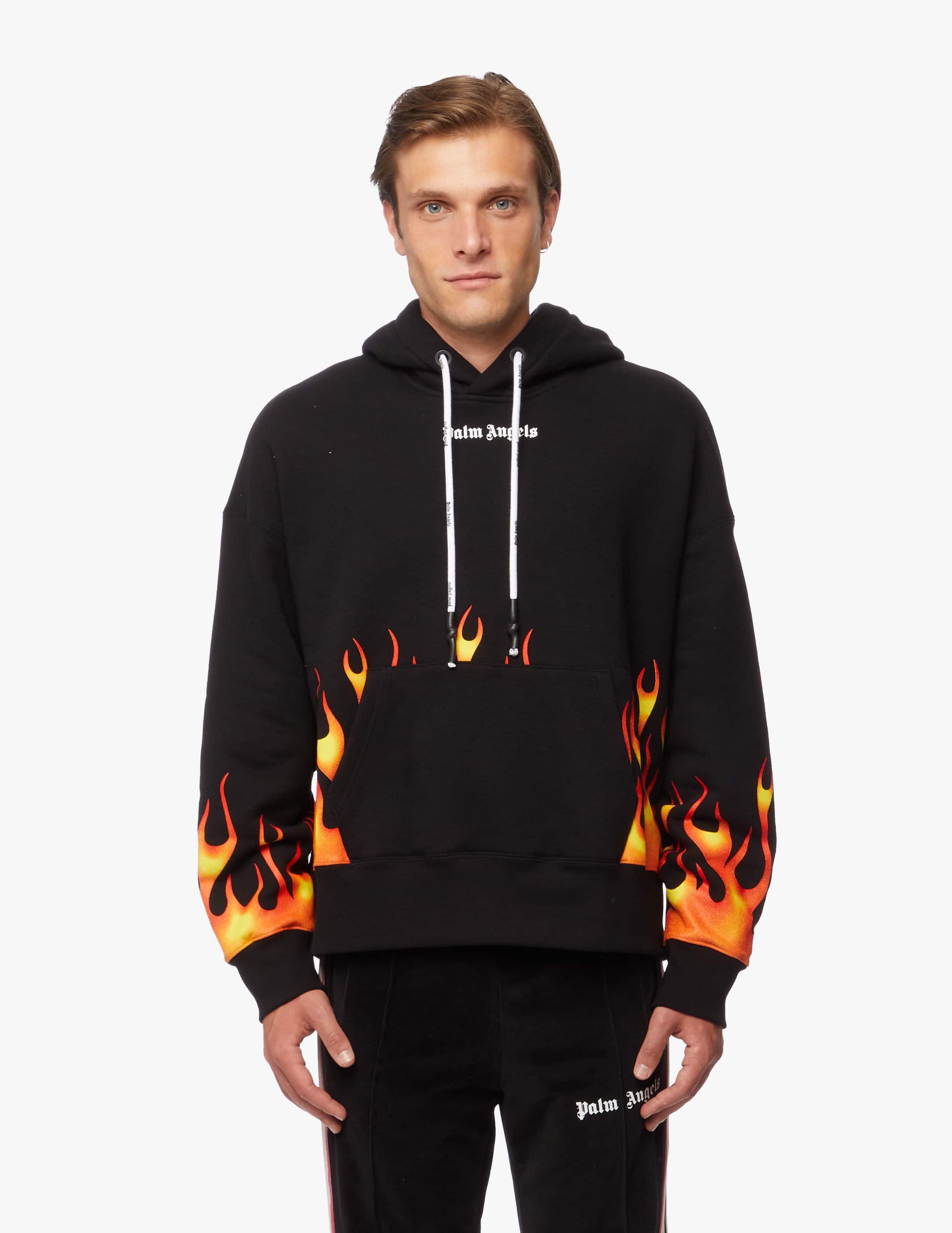 Shop Palm Angels Firestarter hoodie on Rinascente