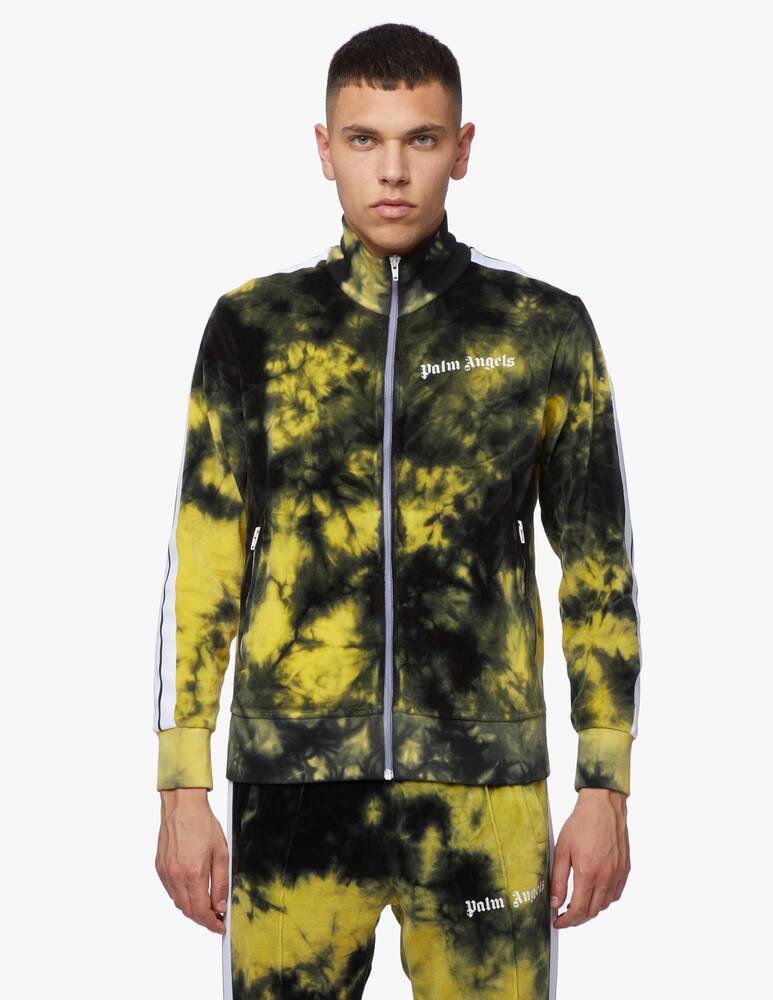 rinascente Palm Angels Felpa tie dye con zip in ciniglia