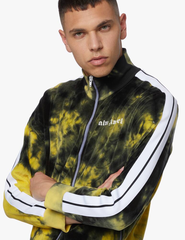 rinascente Palm Angels Felpa tie dye con zip in ciniglia