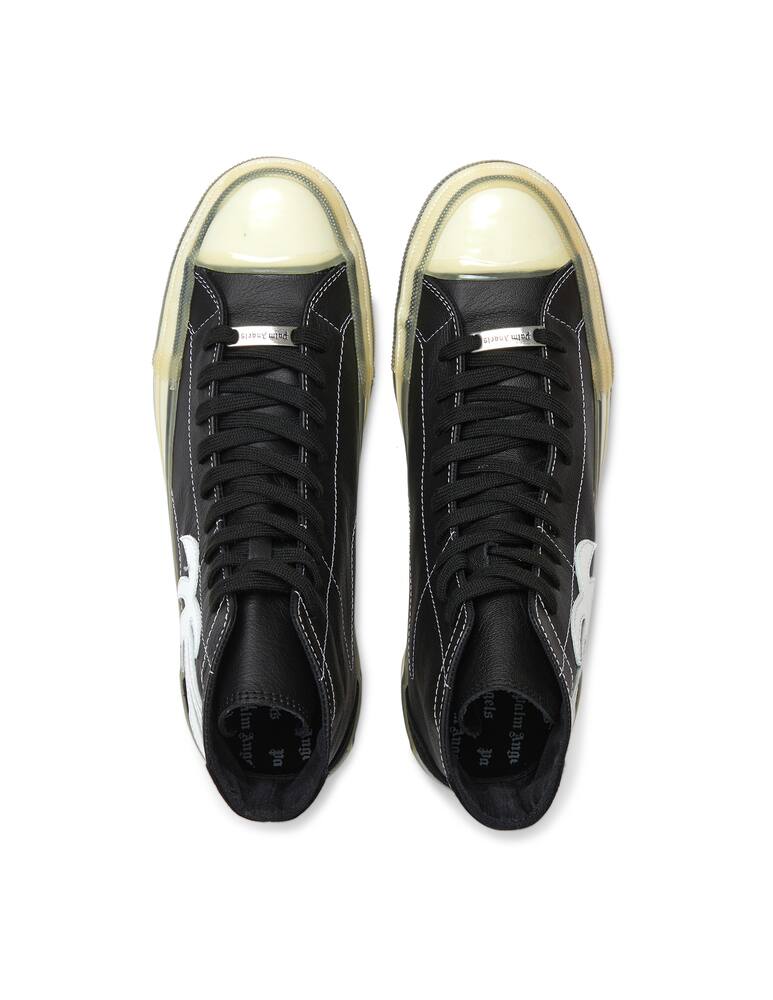 rinascente Palm Angels High top palm vulcanized  leather sneakers