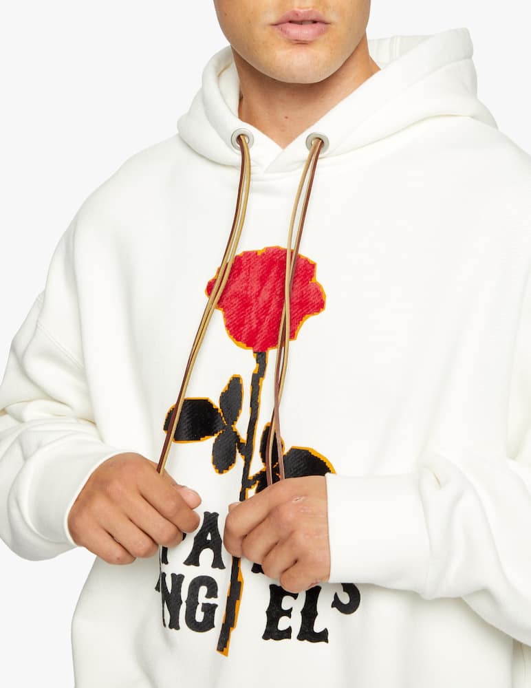 rinascente Palm Angels Felpa con cappuccio red rose