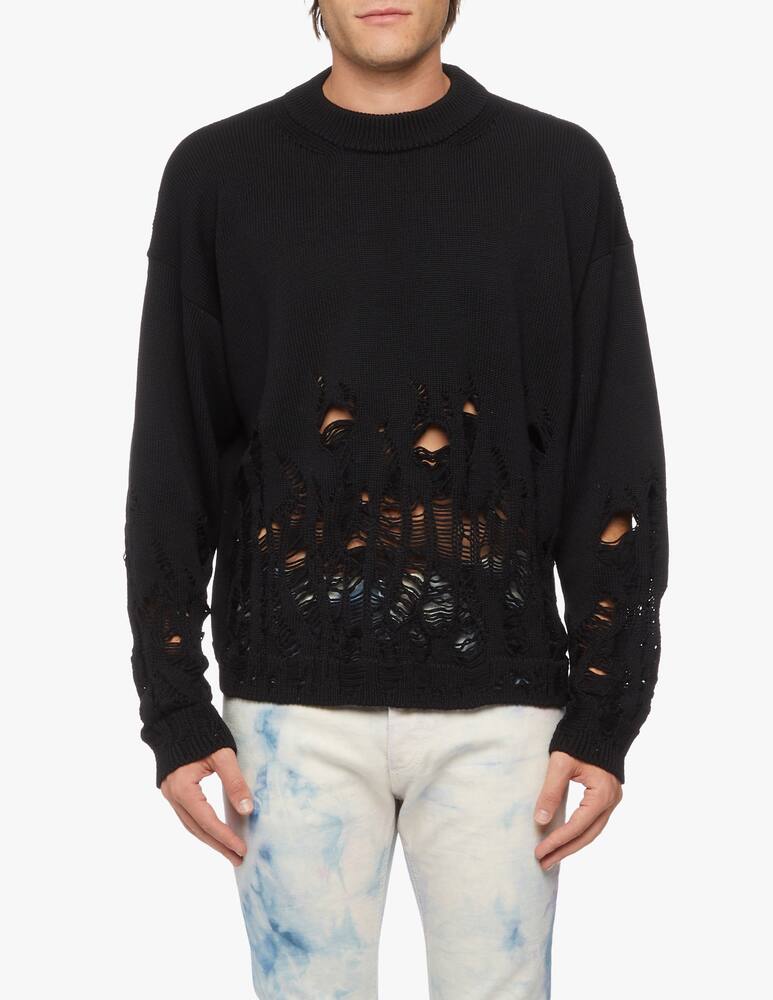 rinascente Palm Angels Logo distressed flames jumper