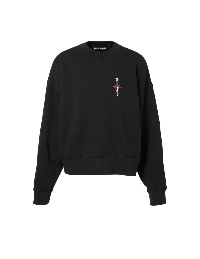 rinascente Palm Angels Felpa a girocollo statement logo